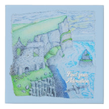 Ruine de falaise d'humeur sombre