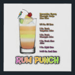 Imitation Canevas RUM PUNCH Cocktail Recette 10"x10" Faux Canvas<br><div class="desc">RUM PUNCH Cocktail Recette Art 10" x 10" Faux Canvas Cocktail Recette Art Illustration d'un punch classique au rhum foncé, rhum clair, 151 rhum, chaux, ananas et jus de fruits Tangerine. Vous n'oublierez jamais votre recette de cocktail préférée à nouveau et maintenant vous pouvez le partager avec vos amis et...</div>