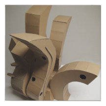 Sculpture de carton inspirée par Frank Gehry