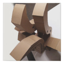 Sculpture de carton inspirée par Frank Gehry