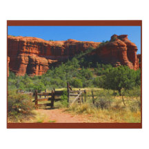 Sedona View Faux Canvas Imprimer