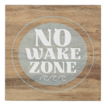 SIGNE DE ZONE DE RÉVEIL EN Bois Naturel