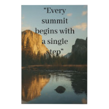 Tableau noir de réflexion alpine personnalisé