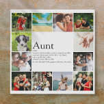 Imitation Canevas Tante Définition 12 Collage photo<br><div class="desc">Personnalisez avec 12 photos préférées et du texte personnalisé pour votre tante,  tante ou Tia préférée pour créer un cadeau unique. Une façon parfaite de lui montrer à quel point elle est extraordinaire chaque jour. Conçu par Thisisnotme©</div>