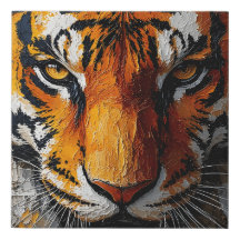 Tiger Gazon peinture murale