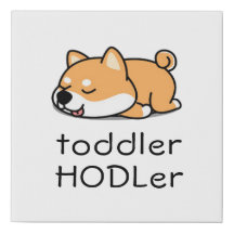Tout-Petit HODLer Dogecoin Crypto Bébé Mignon Shib