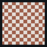 Imitation Canevas Vérifier la rouille À damiers tableau de bord en t<br><div class="desc">à damiers Motif - Tableau de contrôle en terre cuite aux tons.</div>