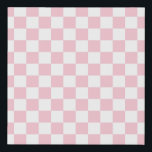 Imitation Canevas Vérifier le Motif de tableau de bord rose et blanc<br><div class="desc">à damiers Motif - damier rose clair et blanc.</div>
