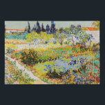 Imitation Canevas Vincent van Gogh - Jardin à Arles<br><div class="desc">Jardin d'Arles / Jardin fleuri avec sentier / Jardin d'Arles - Vincent van Gogh,  1888</div>