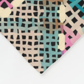 Imitation of indian patchwork pattern with texture fleece deken (Hoek)