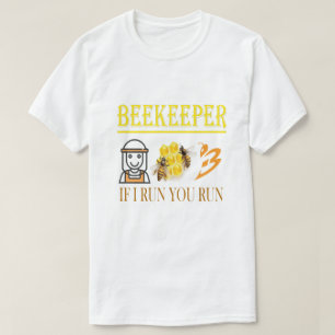 Imker – Als ik ren, ren jij – Bij – Imkeren T-shirt