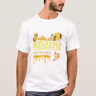 Imker – Als ik ren, ren jij – Bij – Imkeren T-shirt