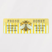 Imker Bijen Bijenhouderij Bijenbedrijf Honingpot Labels (Design 1)