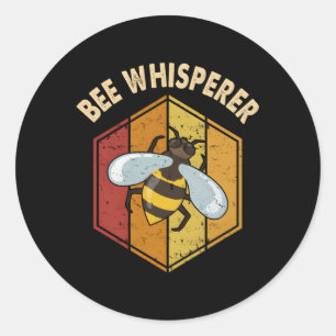 Imker Bijenfluisteraar Bijenexpert Bijenfokkerij H Ronde Sticker