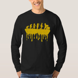 Imker evolueert van aap aap Caveman 1 T-shirt