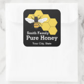Imker Honey Bee Boerderij Stand SQ Label (Tas)