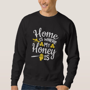Imker Honingbij Huis waar mijn honing is bijenhoud Trui