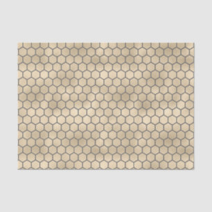 Imker iriserende gouden honingraat patroon tissuepapier