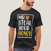 Imker Mr. Steal uw honingbij T-shirt (Voorkant)