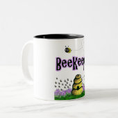 imker tweekleurige koffiemok (Voorkant links)