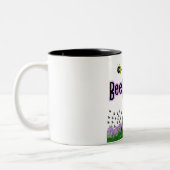 imker tweekleurige koffiemok (Links)