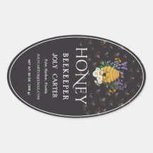 Imkerhoninglabels | Honingbij & Honingraat Des