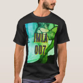 IMLA 007u T-shirt noir avec néon vert (Devant)