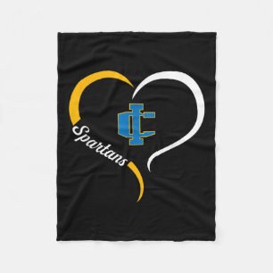 Imlay City Spartans Logo Halve Hart Slogan HS Fleece Deken