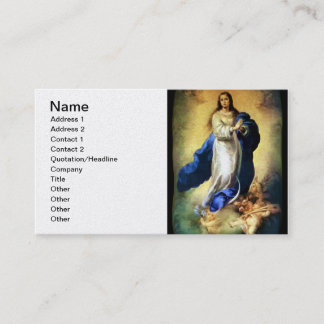 Immaculair begrip van Maagd Mary - Murillo Visitekaartje