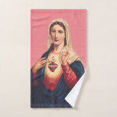 Immaculair hart van Maagd Mary Bad Handdoek (Handdoek)