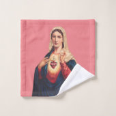 Immaculair hart van Maagd Mary Bad Handdoek (Wasdoekje)