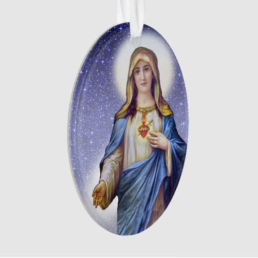 Immaculair hart van Mary - Zie Terug Ornament (voorkant)