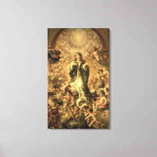 Immaculate Conception, 1670-1672 Canvas Afdruk