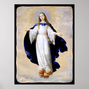 Immaculate Conception Cloud en Cherub - Zurbaran Poster
