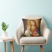 Immaculate Heart Mary Fatima Angels Prayer Kussen (Stoel)