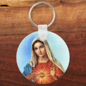 Immaculate Heart Mary Sleutelhanger (Voorkant)