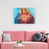 Immaculate Heart Of Mary Canvas Afdruk (Insitu (Woonkamer))