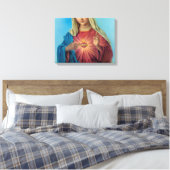 Immaculate Heart Of Mary Canvas Afdruk (Insitu (Slaapkamer))
