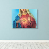 Immaculate Heart Of Mary Canvas Afdruk (Insitu (Houten vloer))