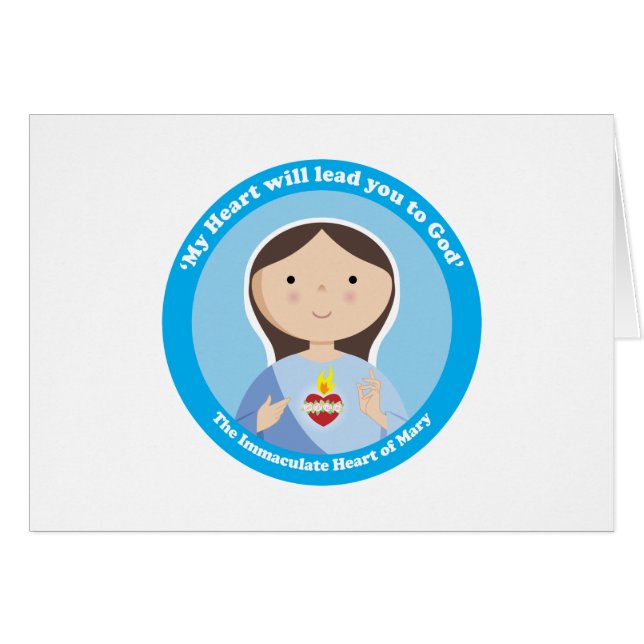 Immaculate Heart van Mary (Voorkant Horizontaal)