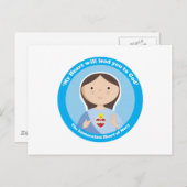 Immaculate Heart van Mary Briefkaart (Voorkant / Achterkant)