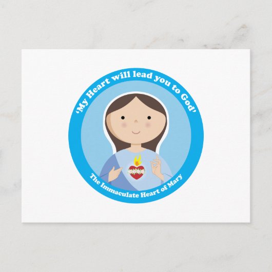 Immaculate Heart van Mary Briefkaart (Voorkant)