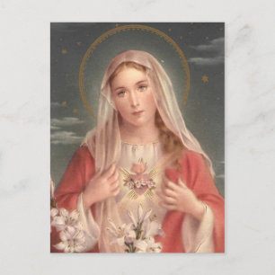 Immaculate Heart van Mary Briefkaart