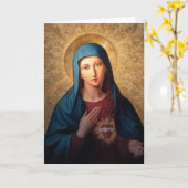 Immaculate Heart van Mary Kaart (Gele Bloem)