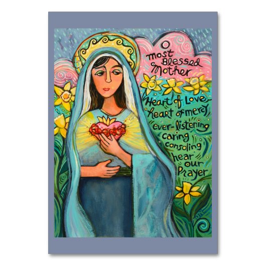 Immaculate Heart van Mary, Memorare Prayer Kaart (Voorkant)
