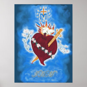 Immaculate Heart van Mary Poster
