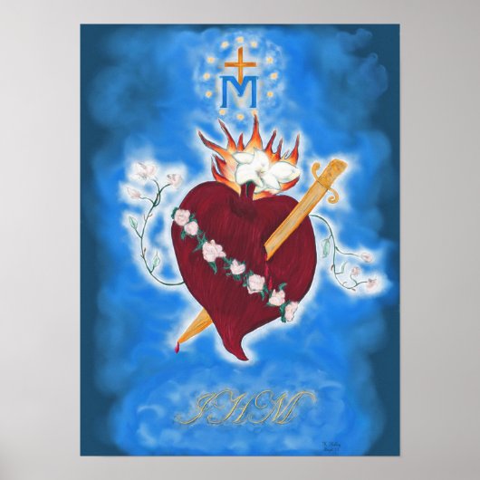 Immaculate Heart van Mary Poster (Voorkant)