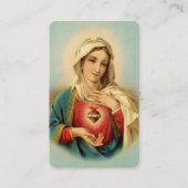 Immaculate Heart van Mary Prayer Kaart Visitekaartje (Voorkant)