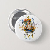 Immaculate Heart van Mary Ronde Button 5,7 Cm (Voorkant /achterkant)