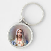 Immaculate Heart van Mary Sleutelhanger (Voorkant)